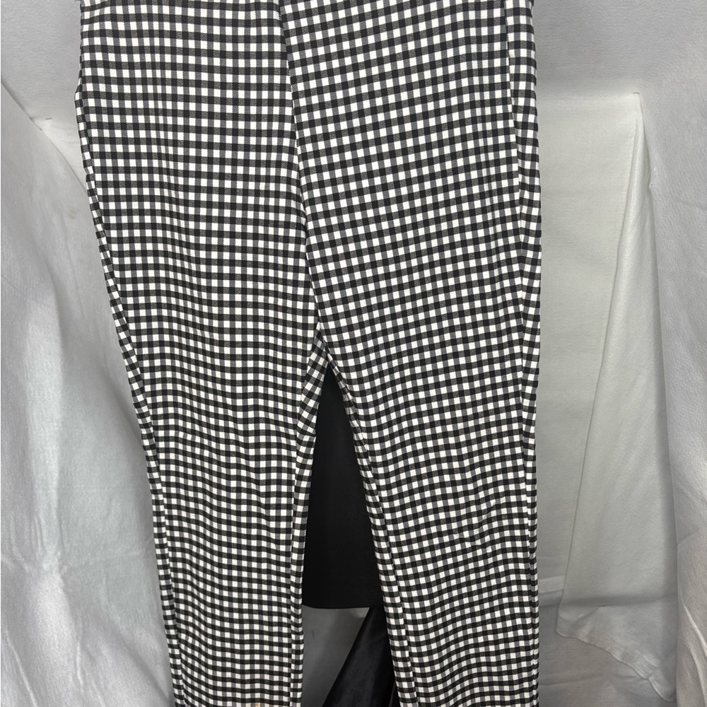 Who What Wear Gingham Slim Ankle Pants | Size 14